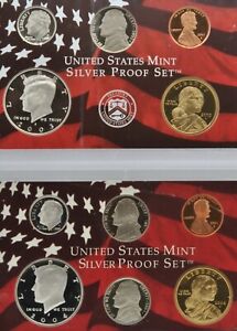 2003 & 2004 S United States Mint Silver Proof  Partial Sets  (11) Coin