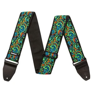 Dunlop JH27 Jimi Hendrix Cinturino Blacklight, Love Drops Blu - Foto 1 di 3