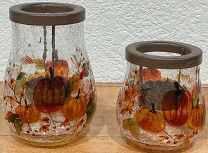 Yankee Candle- "PUMPKIN CRACKLE" Tealight Set *NIB* (Set of 2) NOS #1293083 - Picture 1 of 6