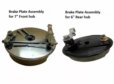 Para Royal Enfield Bala Completo Delantero y Trasero Placa Del Freno Montaje - Imagen 1 de 4