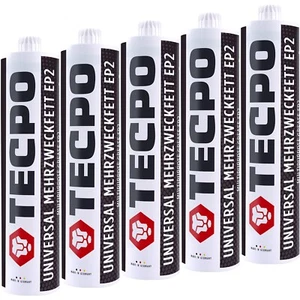 5x TECPO UNIVERSAL MEHRZWECKFETT 500g EP2 LITHIUM FETT SCHMIERFETT FETTPRESSE - Bild 1 von 5
