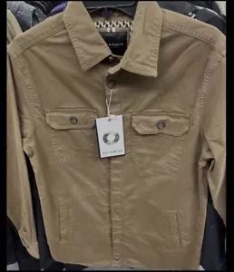 Neu mit Etikett Herren Denim Blumen Oberbekleidung/dünne Baumwolljacke khaki Farbe Größe M - Bild 1 von 4