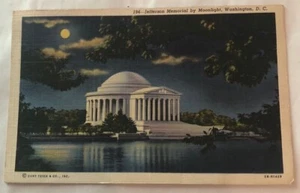 Jefferson Memorial By Moonlight, Washington, D.C. Postcard (T2) - Picture 1 of 2