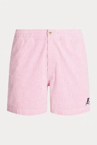 Polo Ralph Lauren Prepster Seersucker Shorts XL Stretch Classic Fit 6" Pink NWT - Picture 1 of 13