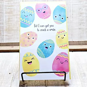 Tarjetero de regalo para tarjetas de Pascua American Greetings huevos coloridos humor agrietado - Imagen 1 de 8