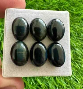 Natural Falcon Eye 10x14MM Oval Cabochon 5Pcs Lot | Tiger' Eye Cabochon Lots - Picture 1 of 4