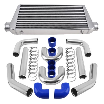600x300x76mm Universal Intercooler + 3" 76mm Turbo Pipe Kit Kit de tuberías - Image 1 of 4
