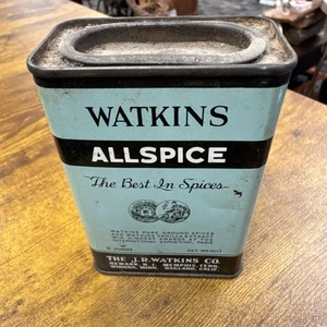 Vtg Watkins Allspice 3 oz Spice Tin Empty - Picture 1 of 6