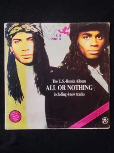 MILLI VANILLI _ ALL OR NOTHING THE U.S Remix Album _ LP_KILLER! Hip Hop - Picture 1 of 6