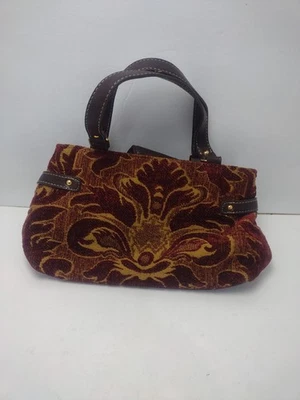 VTG Etienne Aigner Mini Double Handle Tapestry Chenille Purse Handbag Satchel  - Image 1 of 4