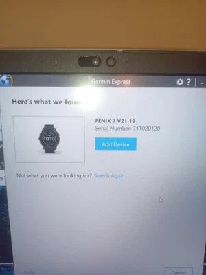 Garmin Fenix 7 sapphire solar 47mm broken screen - Image 1 of 3