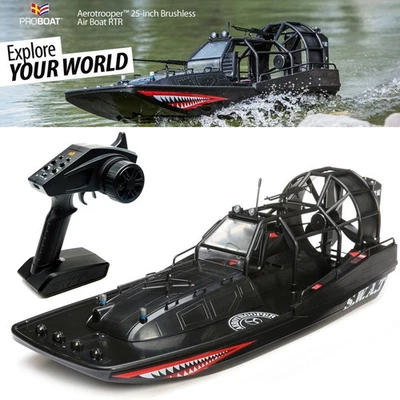 NEW Pro Boat PRB08034 Aerotrooper 25" Brushless Air Boat RTR - Image 1 of 4