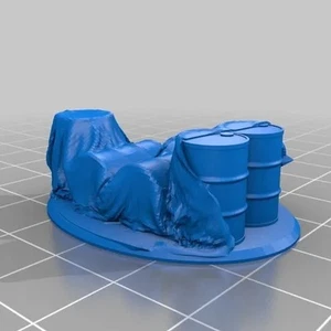 Fuel Dump Marker Wargaming Terrain (15mm) 3d Printed model - Picture 1 of 1