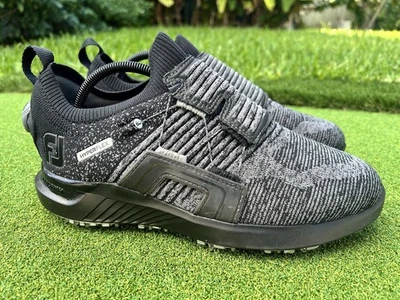 FootJoy Hyperflex BOA Men’s Golf Shoes Size 9 Wide Gray/Black Spiked - Image 1 of 4
