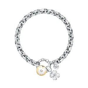 Bracciale MORELLATO donna Drops acciaio / quadrifoglio SCZ1219 - Foto 1 di 7