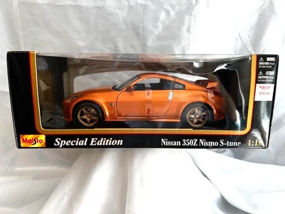 Nuevo en caja Maisto Nissan 350Z Nismo S-Tune 1:18 edición especial naranja cupé  Foto 1 de 4