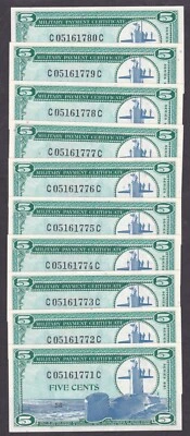 [UNC 10 Notes] MPC 681 Series 5 Cents S911-1 C05161771C-80C [012-3] - Image 1 of 4