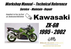 Kawasaki ZX6R ZX-6R Service Repair Workshop Manual USB 1995 - 2002 - Picture 1 of 11
