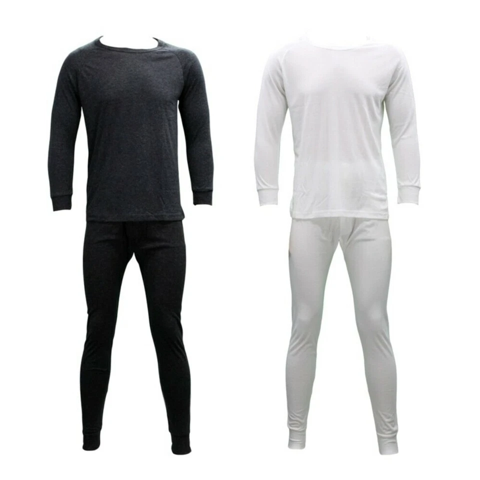 Men's Merino Wool Blend Long Sleeve Thermal Top Pants Long Johns Underwear S-2XL - image 1 of 1