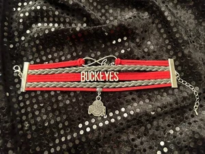 Nuevo Brazalete de Fútbol Americano Ohio State Buckeyes Multi Charm - NCAA Love - Imagen 1 de 1
