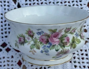 Vintage Royal Albert Bone China England Moos Rose dekorative Zuckerschüssel - Bild 1 von 10