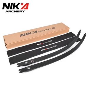 70” Nika N3 20-50LBS Recurve Bow Limbs 55% Carbonfibre Content Bow Accessories  - Picture 1 of 7