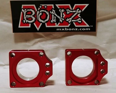 HONDA CRF450X 2002-2024 CRF450RX BLOQUES DE EJE DE RUEDA TRASERA CRF450R AJUSTADOR DE CADENA Foto 1 de 4