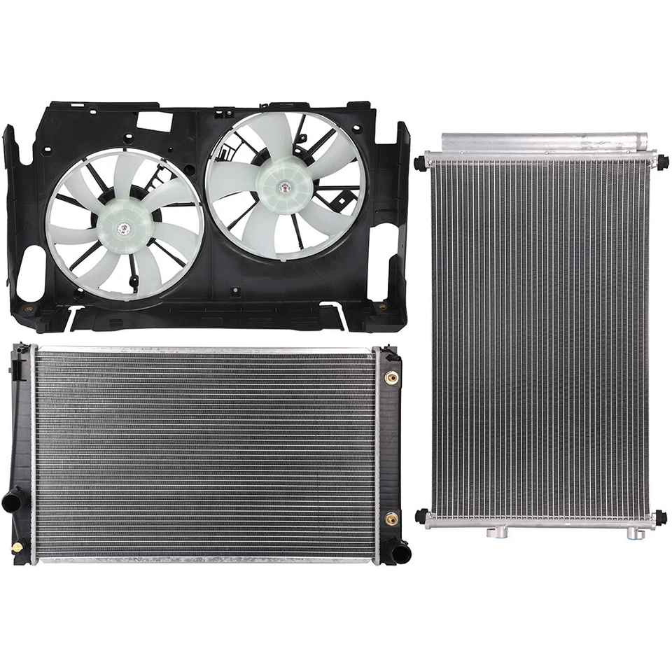 Kit de ventilador condensador radiador eléctrico para Toyota RAV4 2009 2010-2012 06-08 Foto 1 de 4