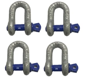 4 x D Dee Shackle 8mm Rated WLL 750KG S Grade Hayman Trailer Towing - Picture 1 of 1