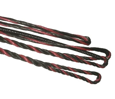 49" ACTUAL LENGTH FLEMISH RECURVE BOWSTRING B-50 DACRON BLACK-RED ACTUAL LENGTH - Image 1 of 2