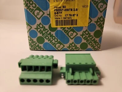 LOT 5X Phoenix Contact 5-Pin PCB connector - FRONT-MSTB 2,5/ 5-STF 1779673 - Image 1 of 4