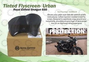 Royal Enfield "Tinted Urban Flyscreen Shotgun 650" - Picture 1 of 7