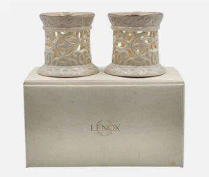 Lenox Illumination Versailles Set Of 2 Tea light Holders New Open Box - Picture 1 of 3