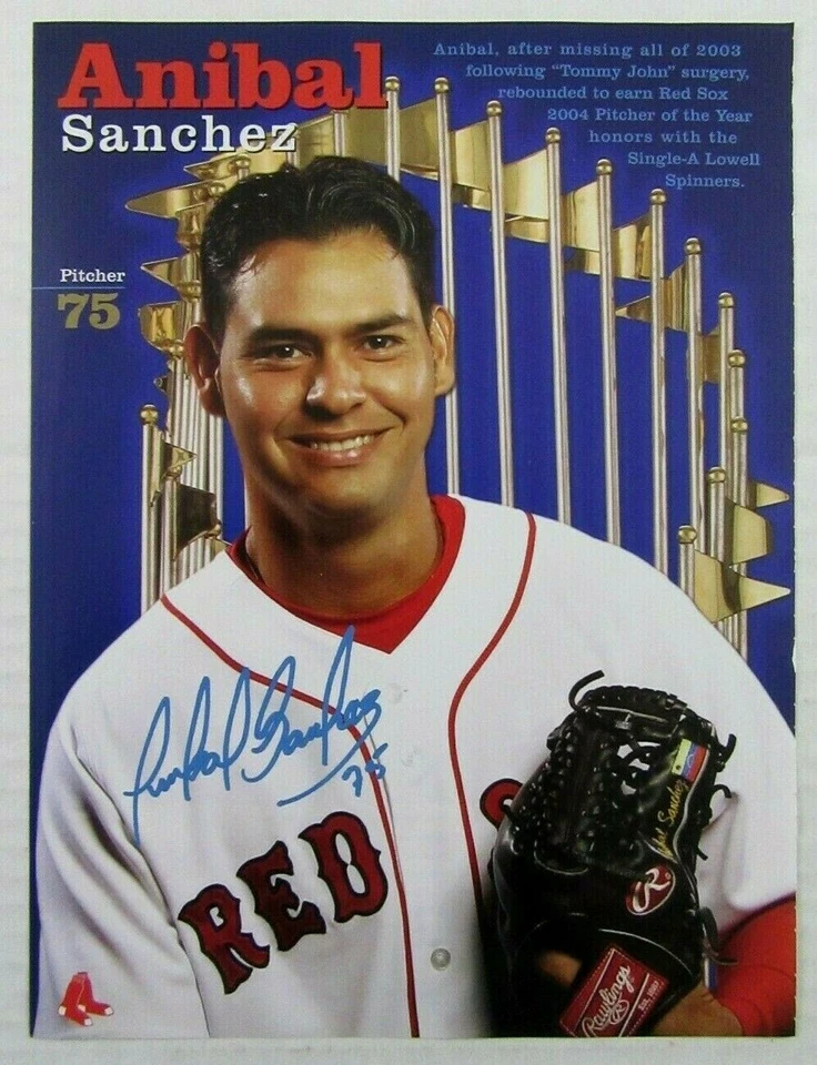 2005 BOSTON RED SOX Pitcher #75 ANIBAL SANCHEZ Color Magazine Poster - Image 1 of 1