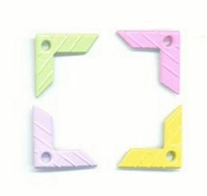 CORNER 1/8" QUICKLETS Eyelets 4 Colors Pastel Scrapbooking Card Making Stamping - Picture 1 of 1