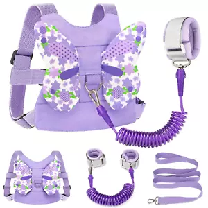 Accmor Kleinkind Geschirr Leine + Anti Lost Wrist Link, Kinder Schmetterling Geschirre Wi - Bild 1 von 12