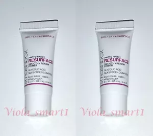 2x SMASHBOX Photo Finish Resurface Liscio + Renew Primer 0,17 oz/5 ml formato da viaggio - Foto 1 di 3