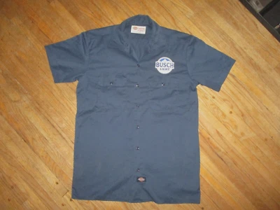 CAMISA DE TRABAJO BUSCH LIGHT de colección Cerveza Entrega Chico Parche Uniforme Dickies MEDIANA Foto 1 de 4