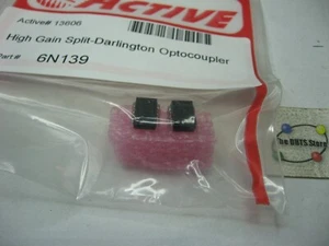 6N139 Fairchild Opto-Switch Coupler Darlington Split - NOS Retail Pack Qty 2 - Picture 1 of 2