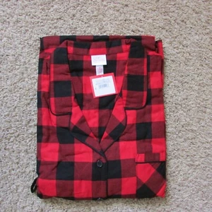 Neu mit Etikett Wondershop 4X rot schwarz büffelkariert Flanell Pyjama Set Knopfleiste Pkt - Bild 1 von 2