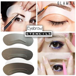 Eyebrow Shaping Stencil Kit Perfect Eye Brow Liner Style 3 Pack Shape Template - Picture 1 of 6