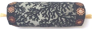 Nackenkissen Nackenrolle Rollkissen Orient Kissen Schwarz Grau Pillow Cushion - Bild 1 von 4