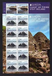 2012 Ireland Europa (Visit Ireland) Commemorative Stamps Sheetlet Plate 1A MNH - Picture 1 of 3