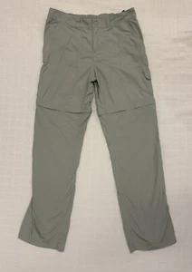 Columbia Omni Shade Convertible Pants Shorts Gray Kids Youth L Large 12 14 - Picture 1 of 7