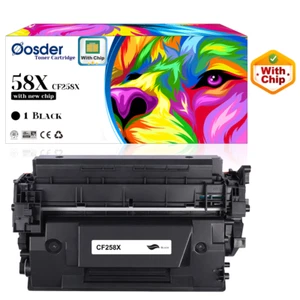58x Toner schwarz (neuer Chip), für HP M404 M404n/dn/dw MFP M428/M428dw/fdw, W258X - Bild 1 von 3
