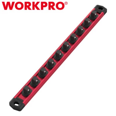 WORKPRO 1/2 Drive Magnetic Socket Organizer Socket Rail Heavy Duty Socket Holder - Image 1 of 4