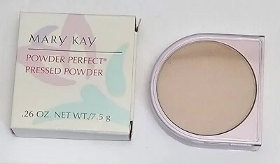 MARY KAY Powder Perfect Pressed Powder BEIGE .26 oz. - #6252 - NOS - Image 1 of 4