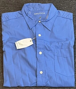 NAUTICA Fahion Cotton L/S Solid Casual Shirt - Large, dreamy blue - Picture 1 of 1