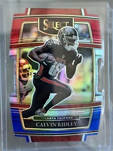 Calvin Ridley 2021 Select Concourse Red & Blue Prizm Die Cut Card - Picture 1 of 2