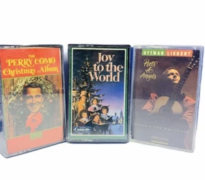 Cassette tape music hit song vtg mix lot 3 Christmas perry como joy world poets - Picture 1 of 3